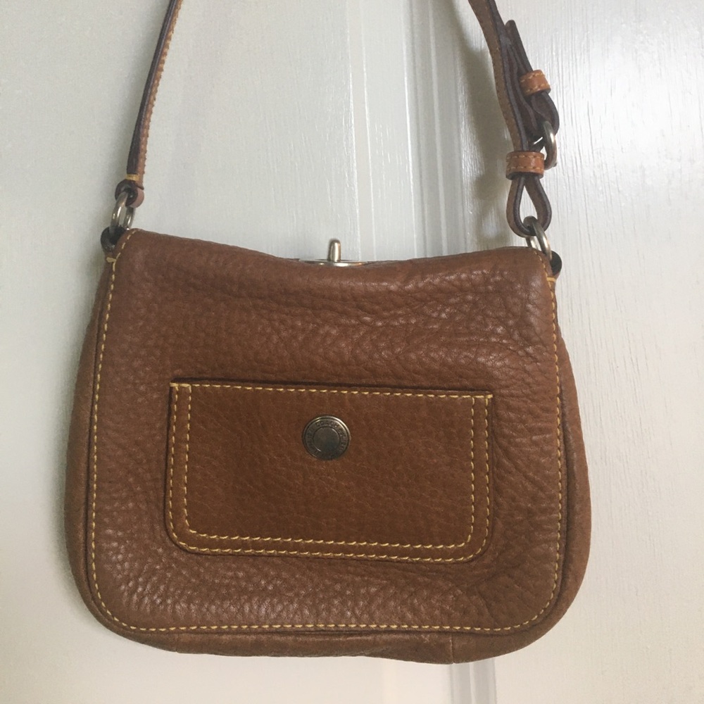 Coach brown leather handbag